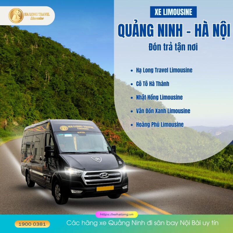 Xe Quảng Ninh đi sân bay Nội Bài - Cách đặt vé nhanh nhất 3 Các hãng xe Quảng Ninh đi sân bay Nội Bài uy tín